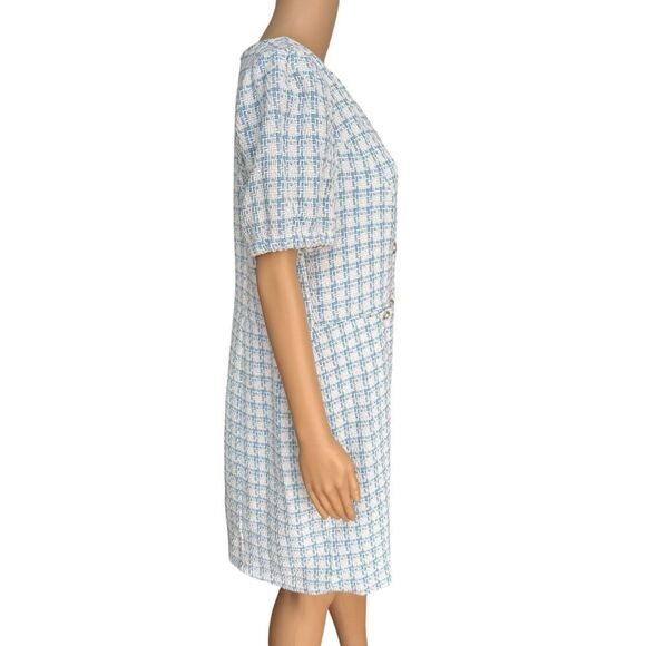 NANETTE NANETTE LEPORE Naya Plaid Mini Dress size 14 - Picture 4 of 10